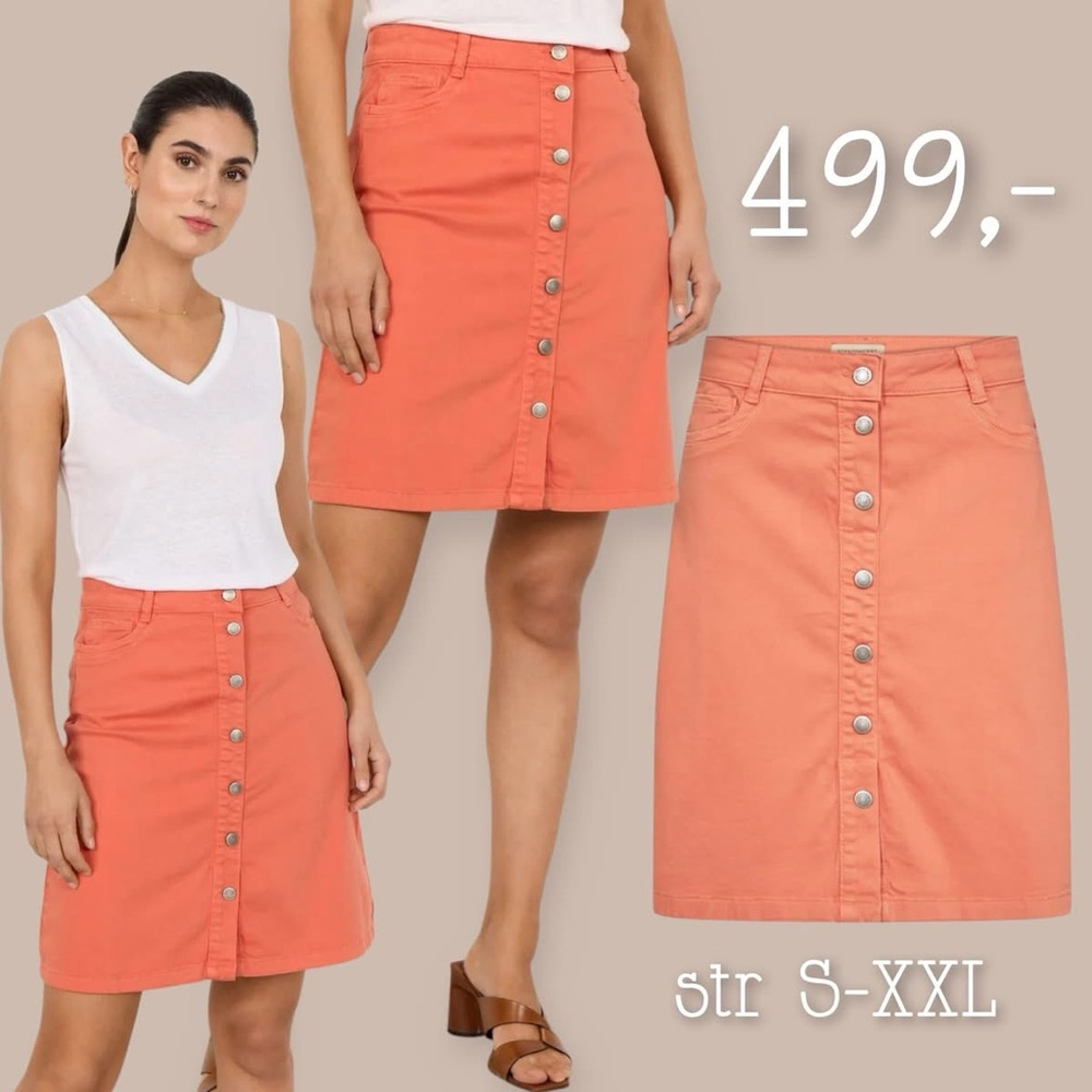 🆕 SoyaConcept Button-Front Women's Skirt